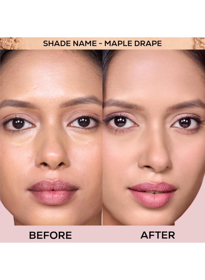RENEE Bollywood Filter Blurring Compact - Maple Drape | Pore Minimising, Matte Finish, Full Coverage, Rich Pay-off | Blurs Pores & Blemishes | 9g - Image 2